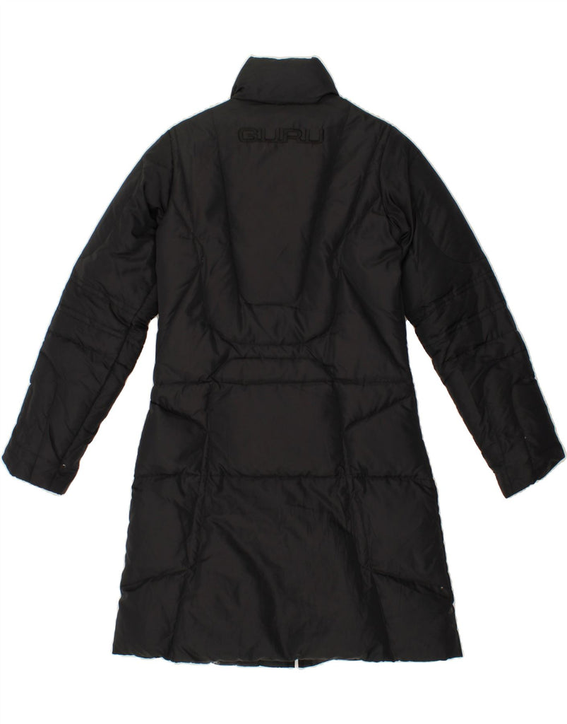 GURU Womens Padded Coat UK 12 Medium Black Polyamide Vintage Guru and Second-Hand Guru from Messina Hembry 