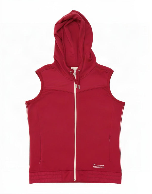 Champion Womens Heritage Fit Hooded Tracksuit Top Jacket UK 18 XL Pink