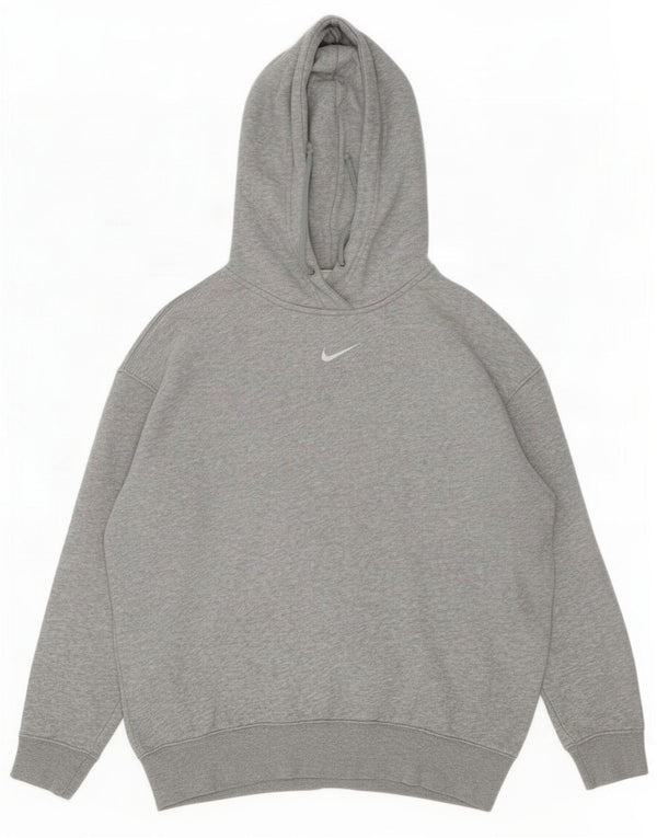 Nike Mens Loose Fit Hoodie Jumper XS Grey Flecked Cotton