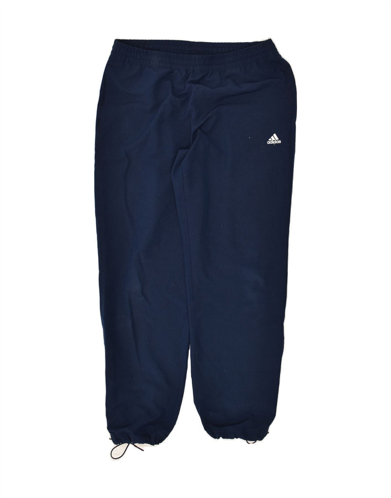 ADIDAS Mens Tracksuit Trousers Joggers Small Navy Blue Polyester | Vintage Adidas | Thrift | Second-Hand Adidas | Used Clothing | Messina Hembry 