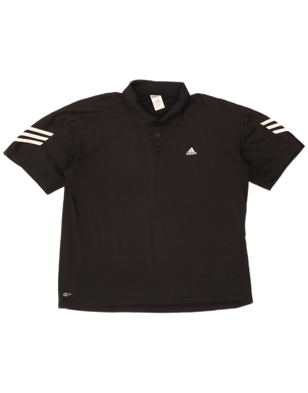 Adidas Mens Climacool Polo Shirt XL Black Polyester