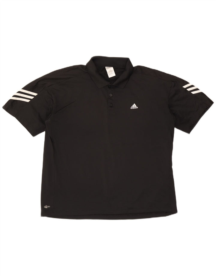 Adidas Mens Climacool Polo Shirt XL Black Polyester