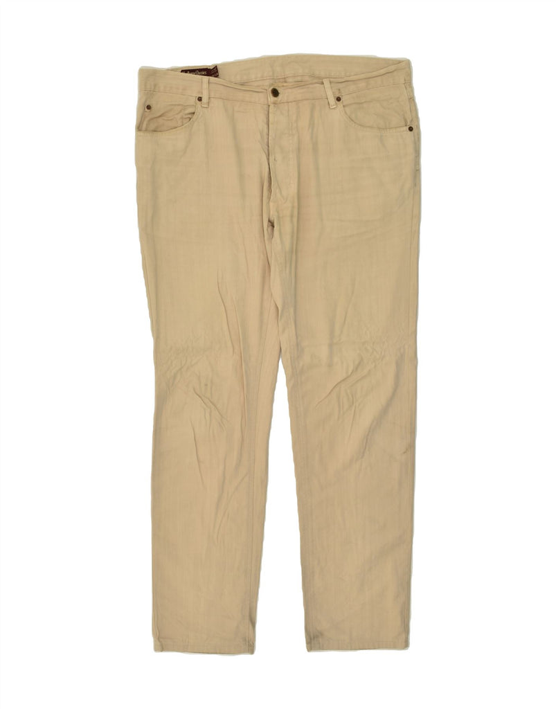 MARLBORO CLASSICS Mens Slim Casual Trousers W38 L34  Beige Cotton | Vintage Marlboro Classics | Thrift | Second-Hand Marlboro Classics | Used Clothing | Messina Hembry 