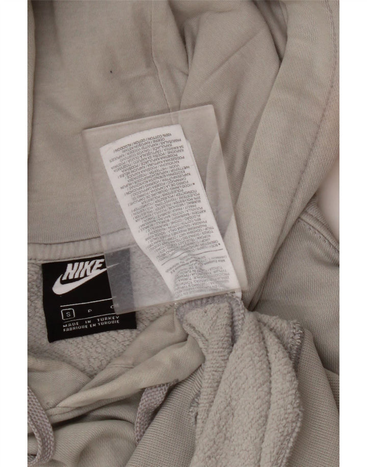 NIKE Mens Air Graphic Hoodie Jumper Small Grey Cotton