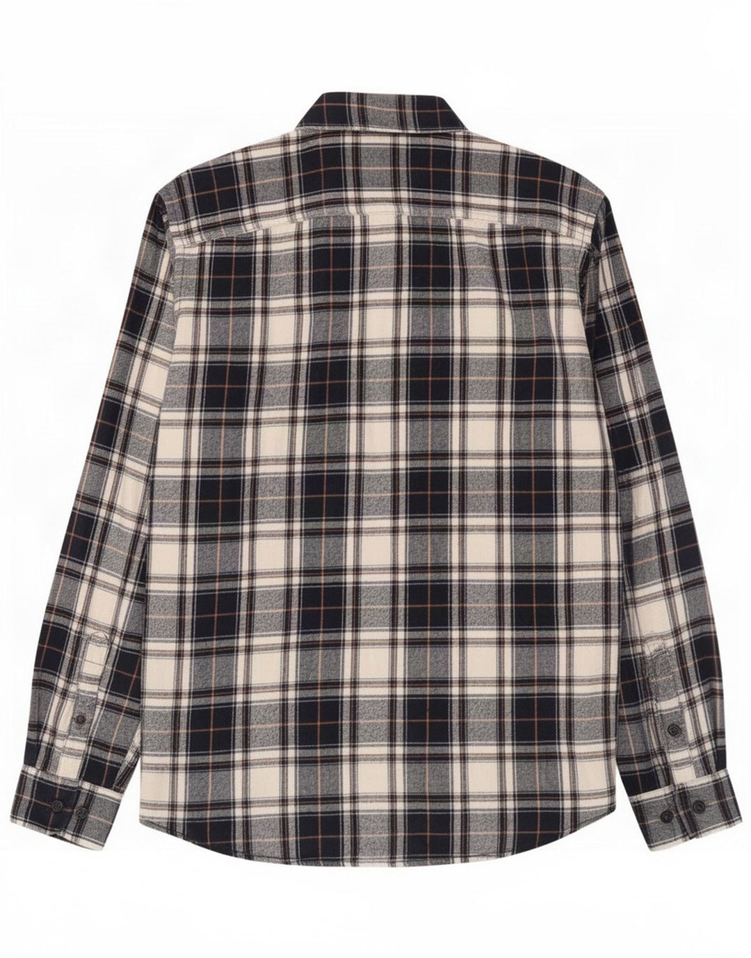 Jack & Jones Mens Flannel Shirt Medium Navy Blue Check Cotton