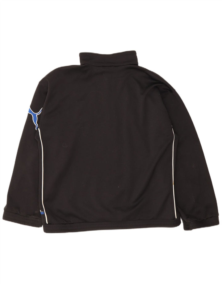 Puma Mens Tracksuit Top Jacket Large Black Colourblock Polyester Sports