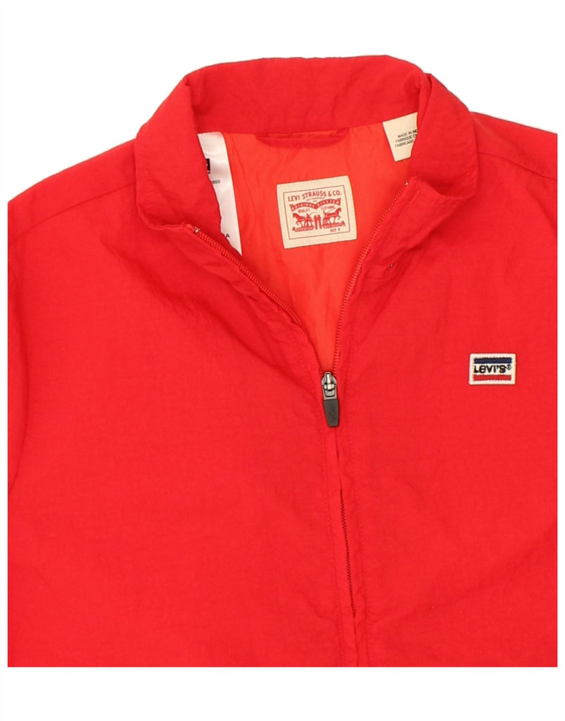 LEVI'S Womens Bomber Jacket US 8 Medium Red Colourblock Polyamide | Vintage Levi's | Thrift | Second-Hand Levi's | Used Clothing | Messina Hembry 