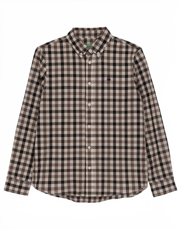 Benetton Boys Shirt 11-12 Years Multicoloured Check