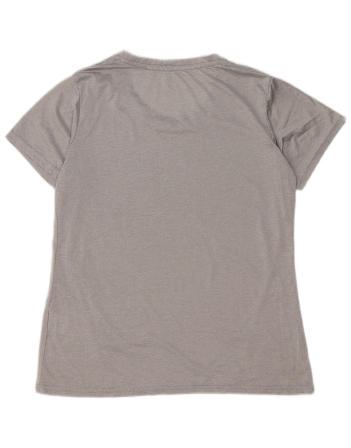 REEBOK Womens T-Shirt Top UK 16 Large Grey Polyester