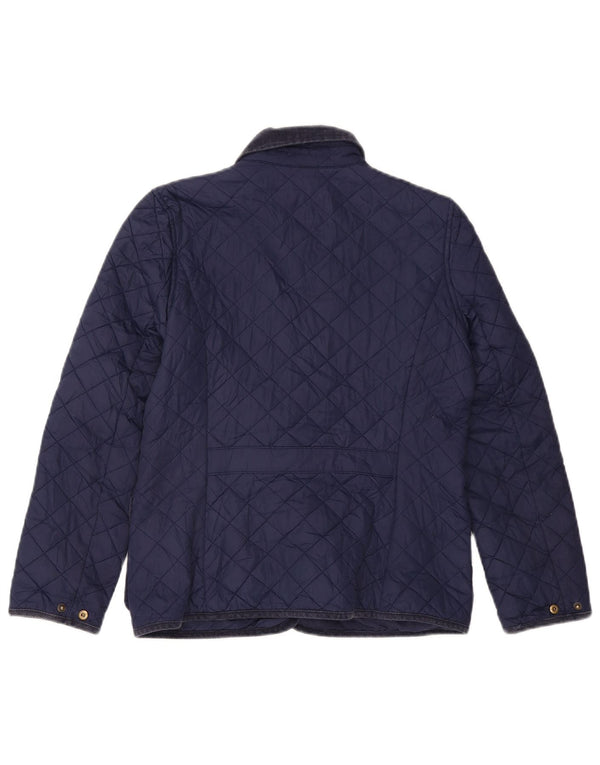 Polo Ralph Lauren Girls Quilted Jacket 15-16 Years XL Navy Blue Polyester