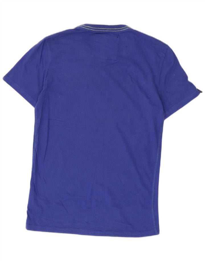 Superdry Mens Graphic T-Shirt Top Small Blue Cotton