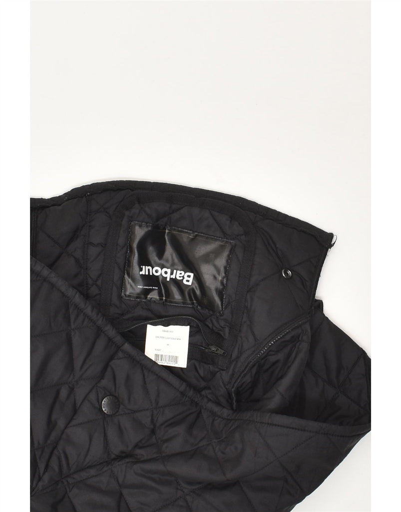 BARBOUR Boys Quilted Jacket 11-12 Years Medium Black Polyester | Vintage Barbour | Thrift | Second-Hand Barbour | Used Clothing | Messina Hembry 