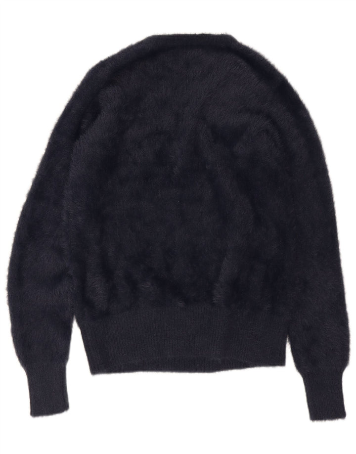 Marks & Spencer Womens V-Neck Jumper Sweater UK 14 Medium Navy Blue