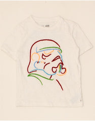 GAP Girls Star Wars Graphic T-Shirt Top 6-7 Years Small White Cotton