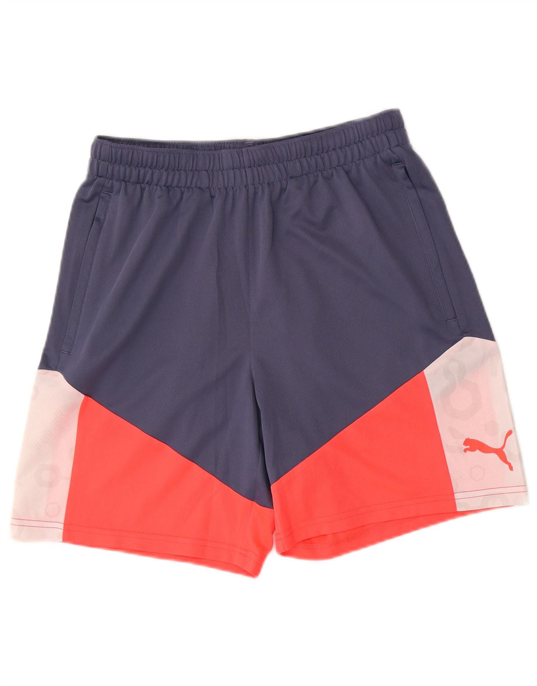 Puma Mens Graphic Sport Shorts Medium Blue Colourblock