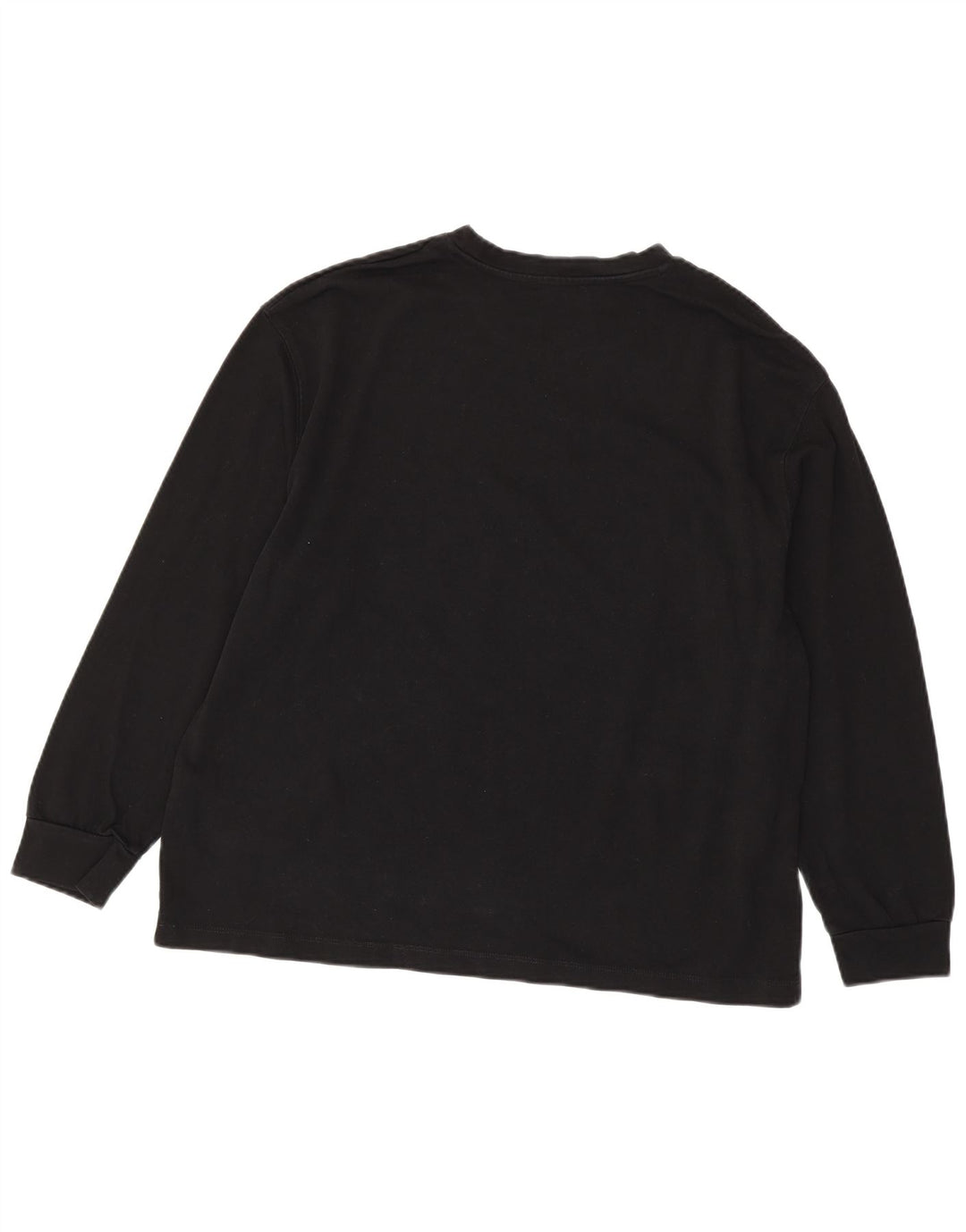 Zara Womens Top Long Sleeve UK 16 Large Black Cotton