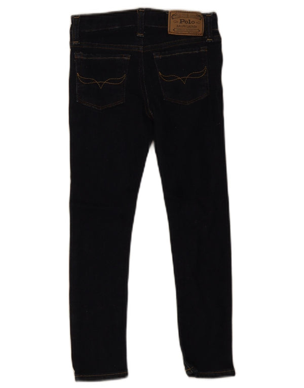 Polo Ralph Lauren Girls Straight Jeans 4-5 Years W20 L20 Navy Blue Cotton