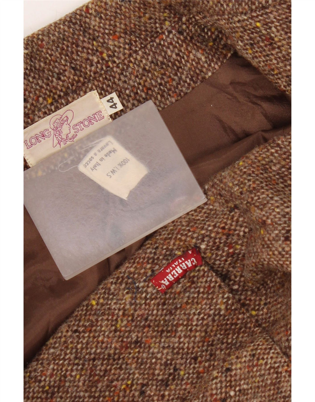 Carrera Womens Double Breasted Blazer Jacket IT 44 Medium Brown Flecked
