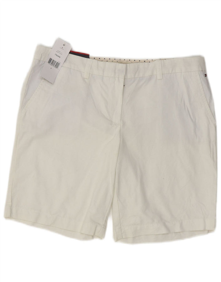 Tommy Hilfiger Womens Chino Shorts US 8 Medium W32 White Cotton