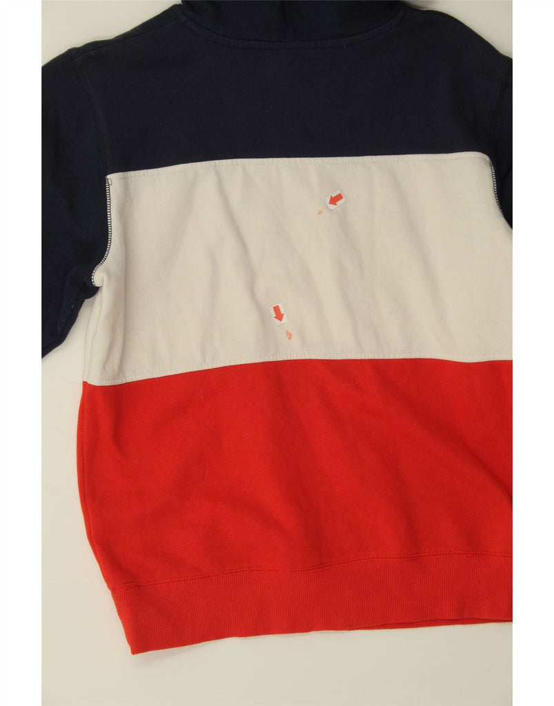 CHAMPION Womens Hoodie Jumper UK 16 Large Multicoloured Colourblock Vintage Champion and Second-Hand Champion from Messina Hembry 