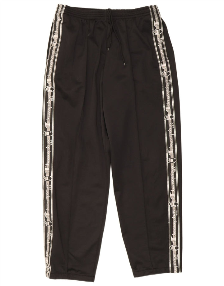Champion Mens Graphic Tracksuit Trousers XL  Black Polyester
