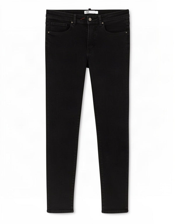 Zara Mens Skinny Jeans EU 38 Small W30 L27 Black Cotton