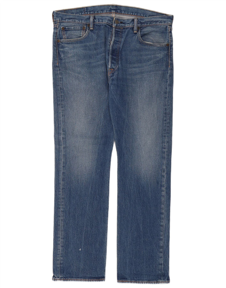 Levi's Mens 501 Straight Jeans W36 L32 Blue Cotton