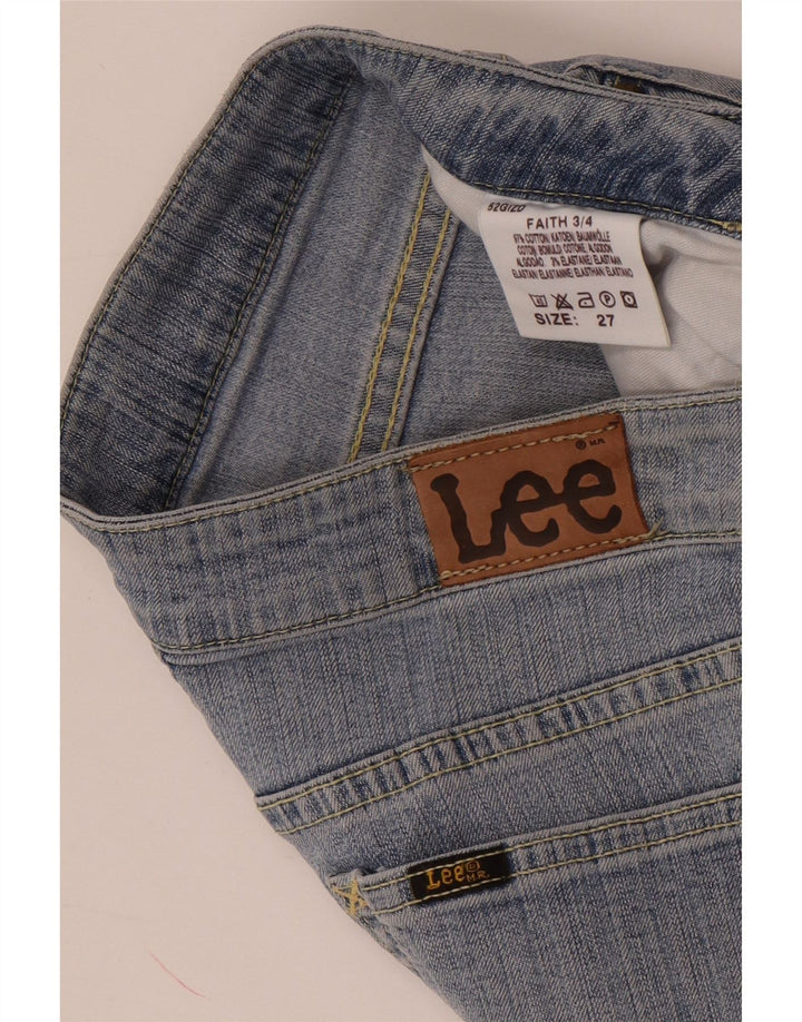 Lee Womens Capri Jeans W27 L19 Blue Cotton