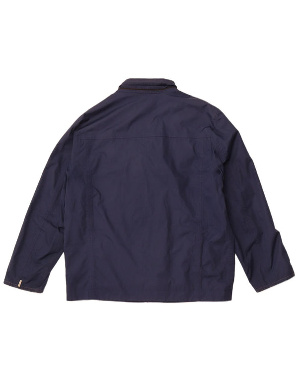TIMBERLAND Mens Rain Jacket UK 40 Large Blue Polyester