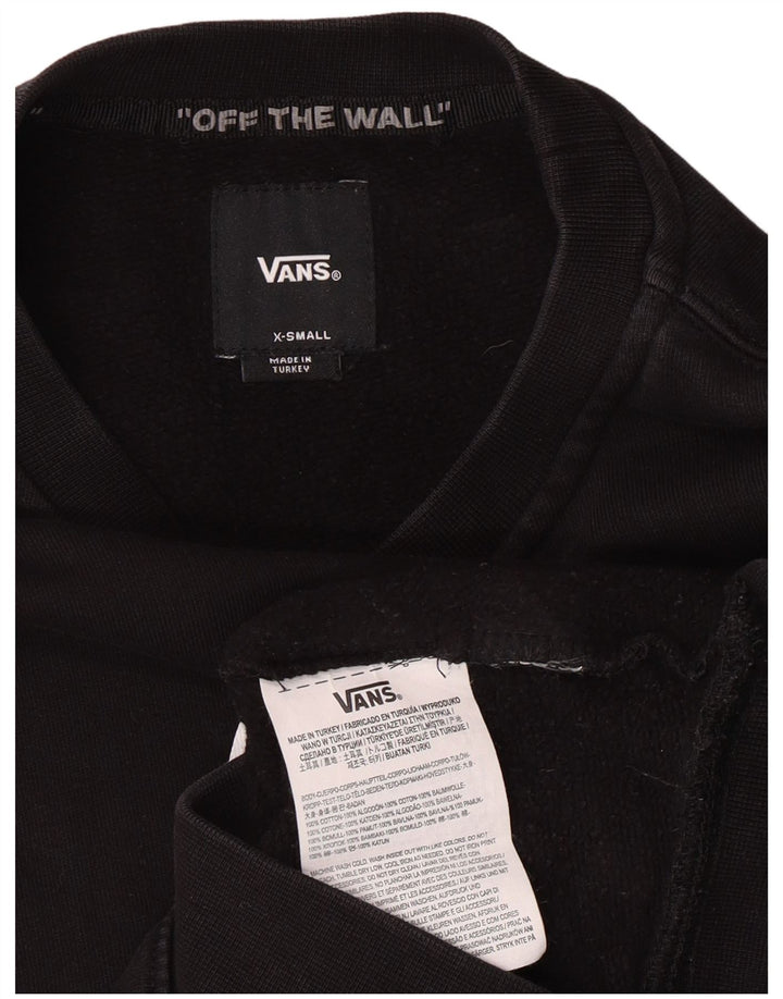 Vans Mens Off The Wall Graphic Sweatshirt Jumper XS Black Cotton