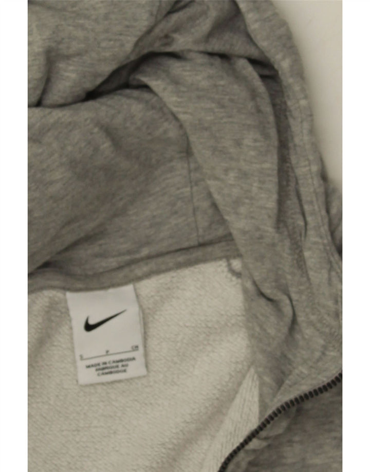 NIKE Mens Zip Hoodie Sweater Small Grey Cotton Vintage Nike and Second-Hand Nike from Messina Hembry 