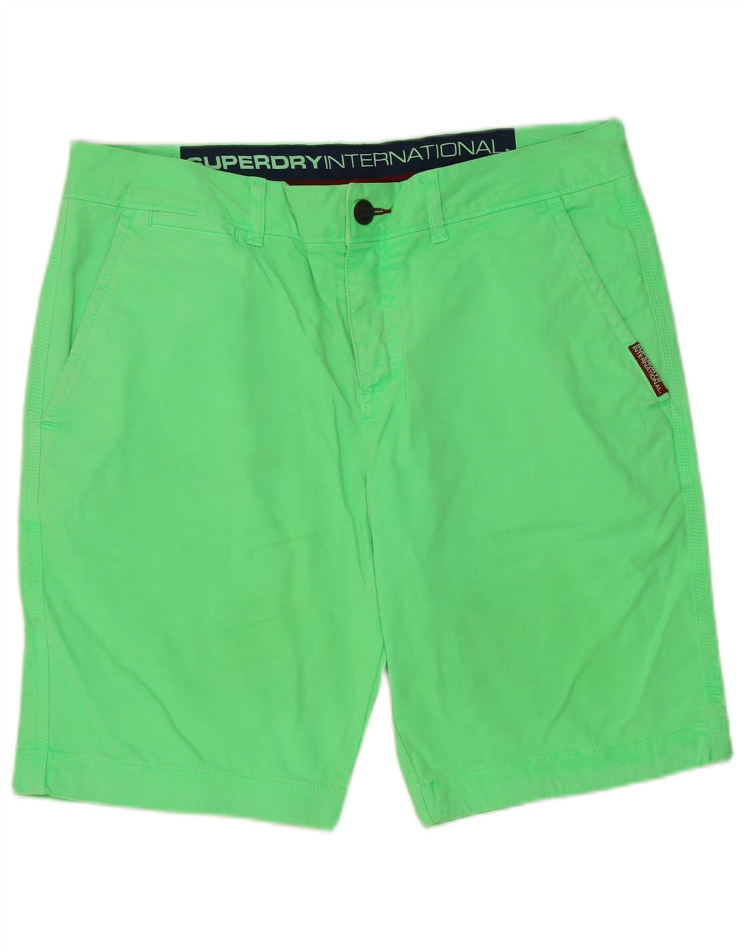 Superdry Mens Chino Shorts Large W36 Green Cotton