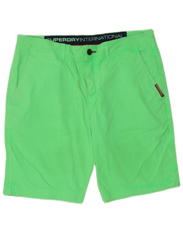 Superdry Mens Chino Shorts Large W36 Green Cotton