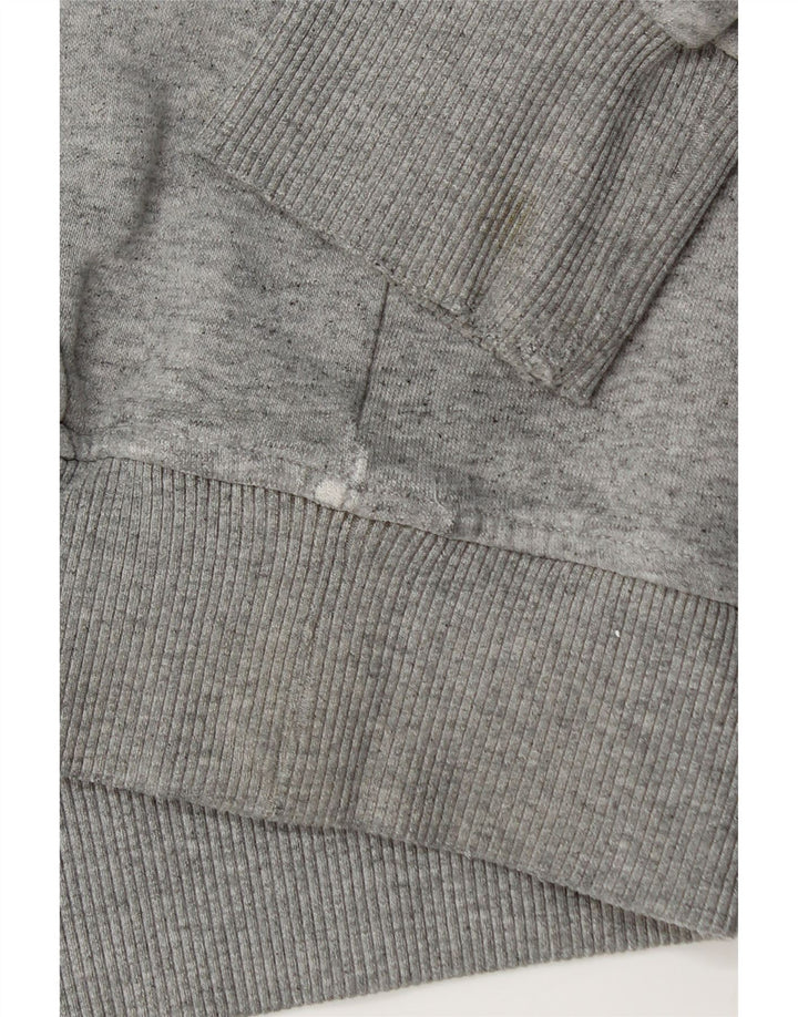 ADIDAS Mens Graphic Hoodie Jumper Medium Grey