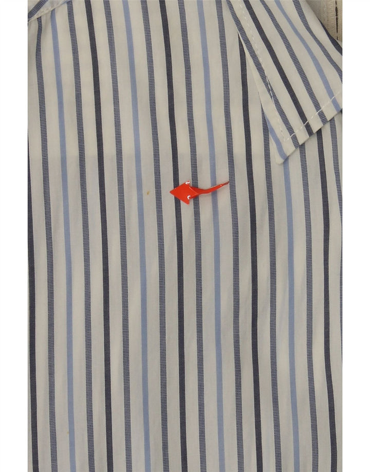 MURPHY & NYE Mens Shirt 2XL Blue Striped Cotton