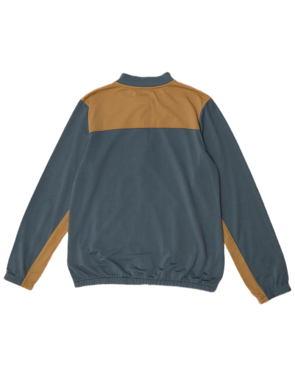 CONVERSE Boys Tracksuit Top Jacket 13-14 Years XL Blue Colourblock