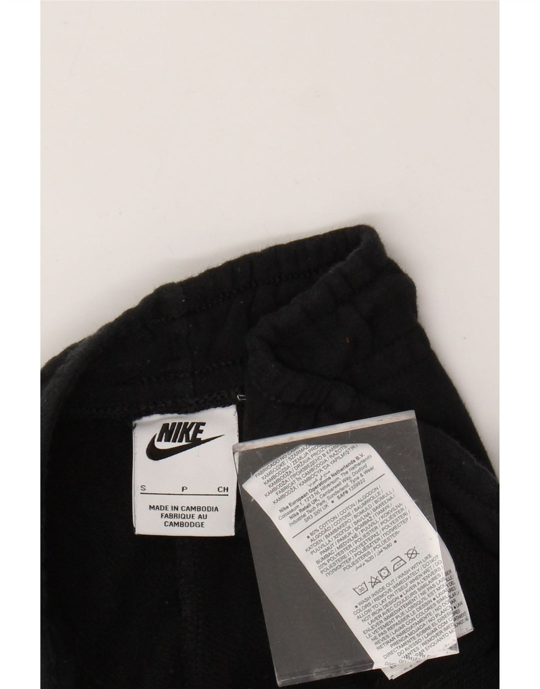 NIKE Womens Tracksuit Trousers Joggers UK 10 Small  Black Cotton