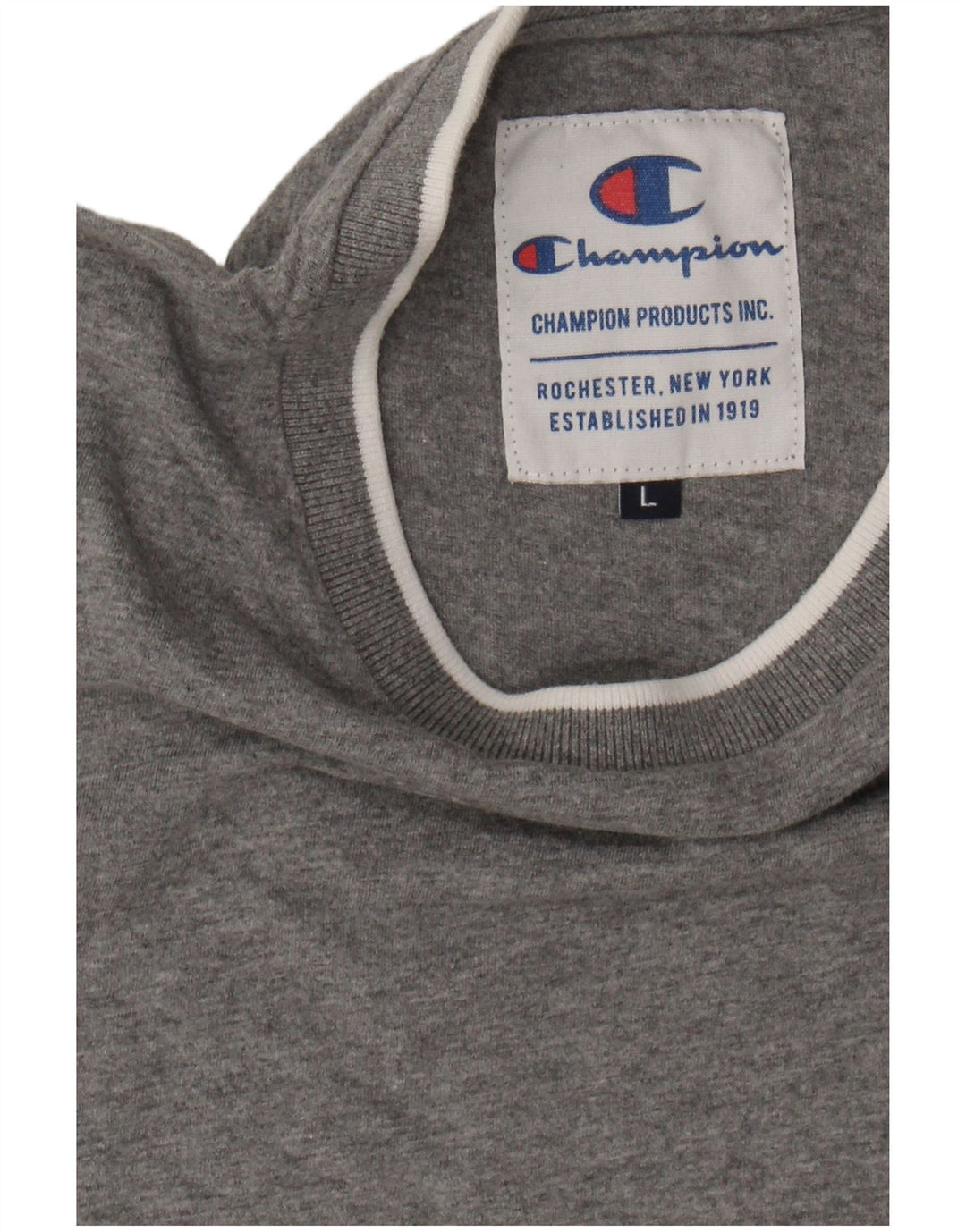 CHAMPION Mens T-Shirt Top Large Grey