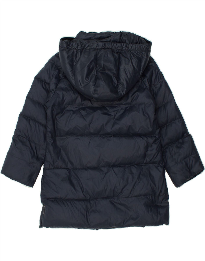 ARMANI JUNIOR Girls Hooded Padded Jacket 5-6 Years Navy Blue Polyamide | Vintage Armani Junior | Thrift | Second-Hand Armani Junior | Used Clothing | Messina Hembry 