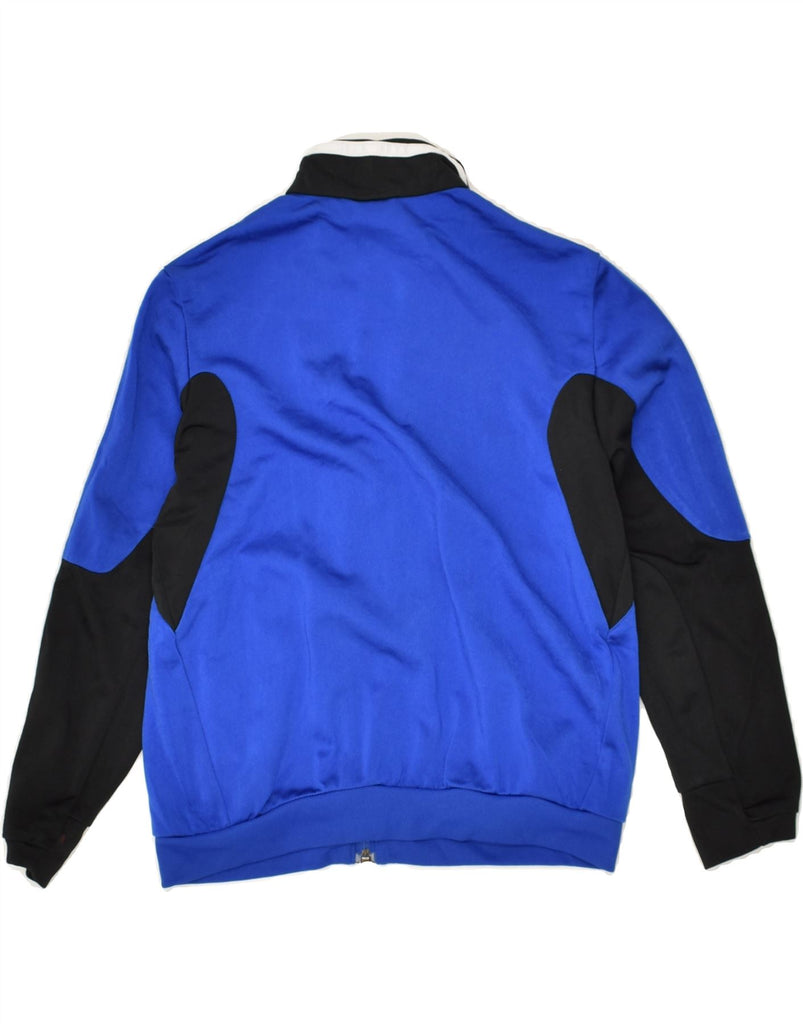 ADIDAS Boys Tracksuit Top Jacket 7-8 Years Blue Colourblock Polyester | Vintage Adidas | Thrift | Second-Hand Adidas | Used Clothing | Messina Hembry 