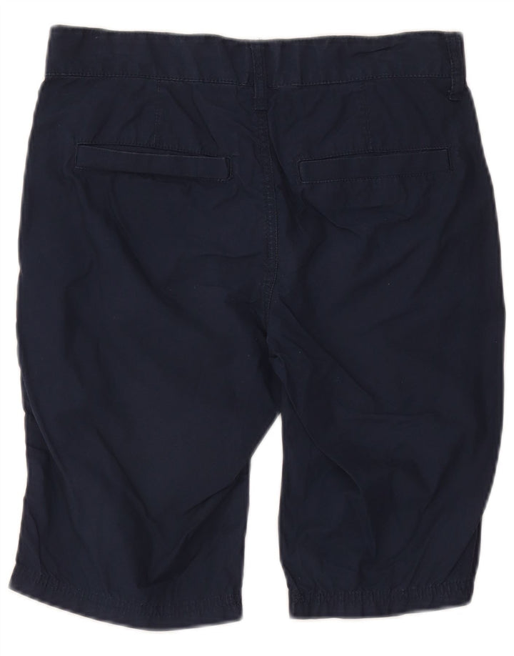 Benetton Mens Chino Shorts W30 Medium Navy Blue