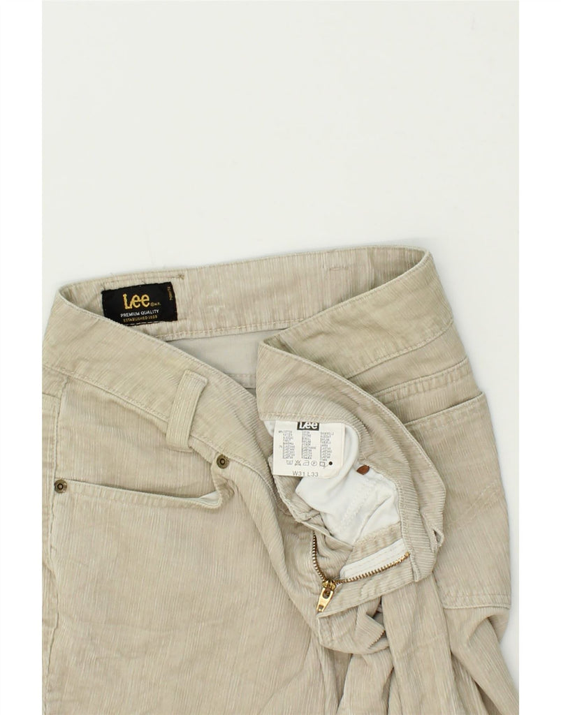 LEE Womens Bootcut Corduroy Trousers W31 L33 Grey Cotton Vintage Lee and Second-Hand Lee from Messina Hembry 