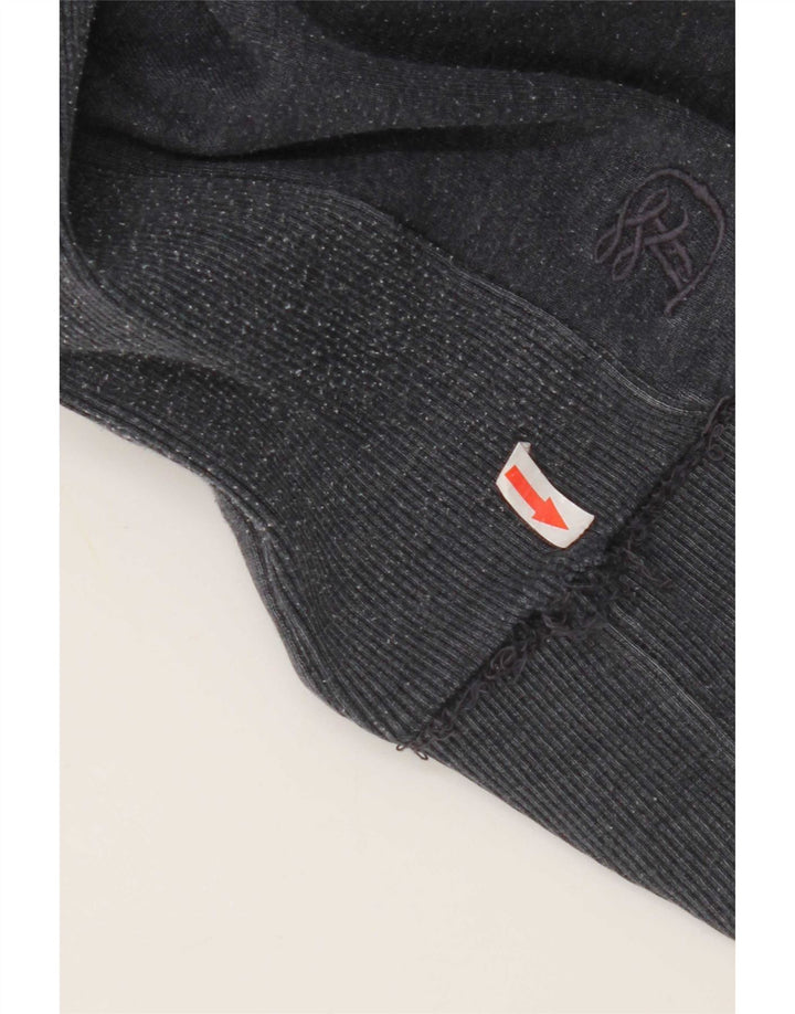 Tom Tailor Mens Graphic Hoodie Jumper 2XL Navy Blue Cotton