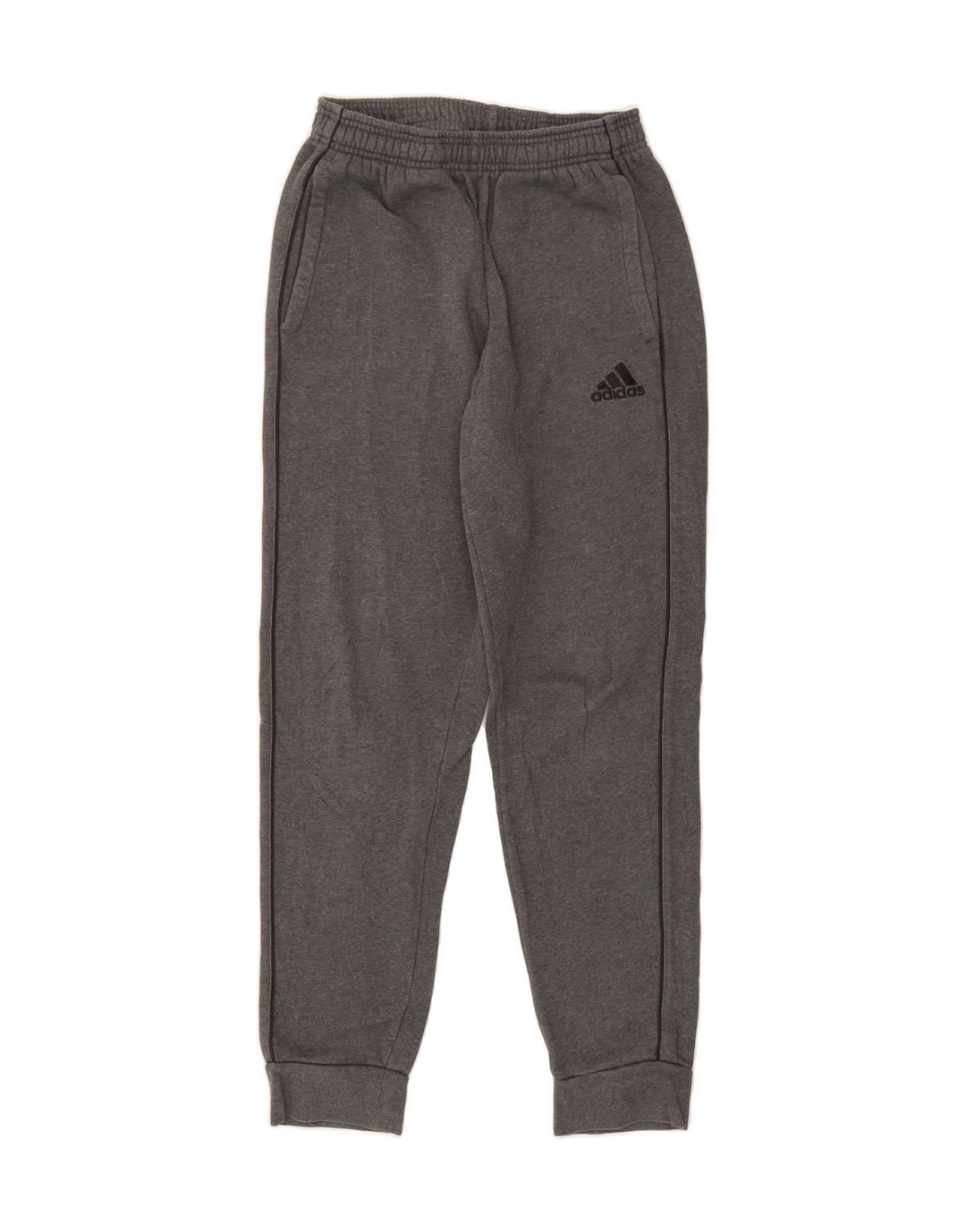 ADIDAS Mens Tracksuit Trousers Joggers Small  Grey Cotton Vintage Adidas and Second-Hand Adidas from Messina Hembry 