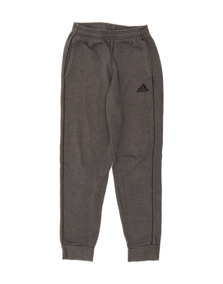 ADIDAS Mens Tracksuit Trousers Joggers Small  Grey Cotton Vintage Adidas and Second-Hand Adidas from Messina Hembry 