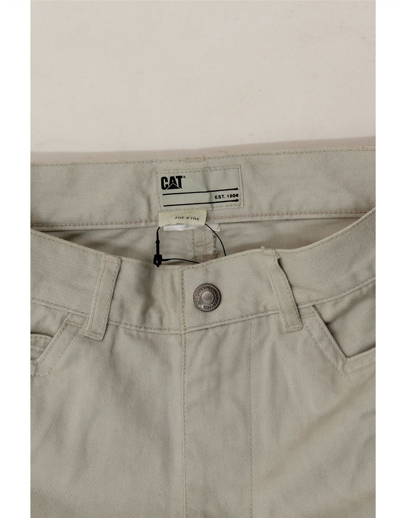CAT Girls Bootcut Casual Trousers 7-8 Years W24 L24 Grey Cotton Vintage CAT and Second-Hand CAT from Messina Hembry 