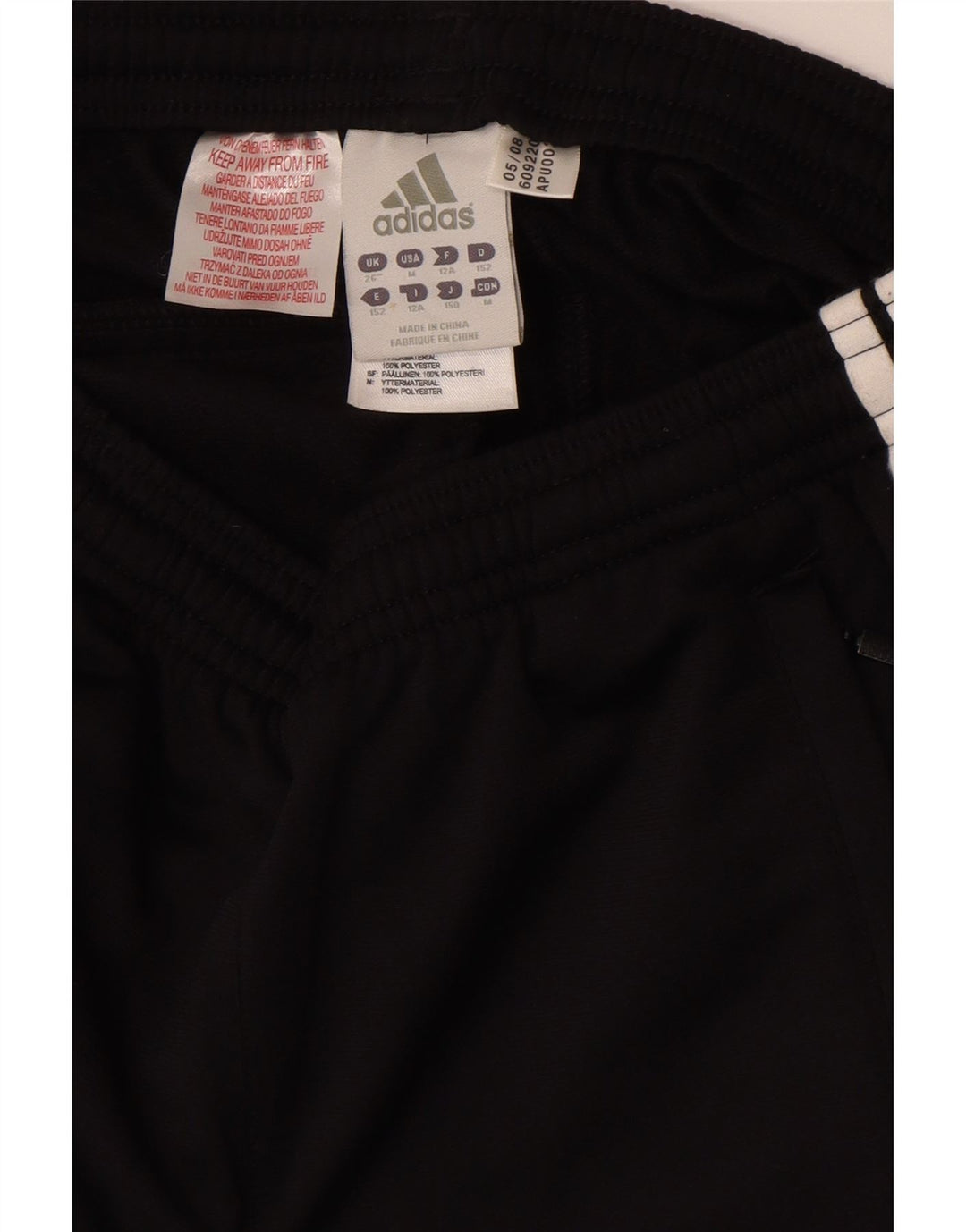 Adidas Girls Tracksuit Trousers 11-12 Years  Black Polyester