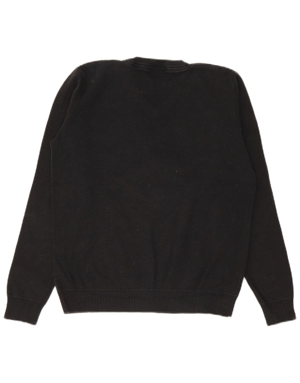 Marks & Spencer Boys V-Neck Jumper Sweater 14-15 Years Black Cotton