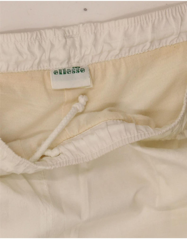 Ellesse Mens Tracksuit Trousers Joggers Large White