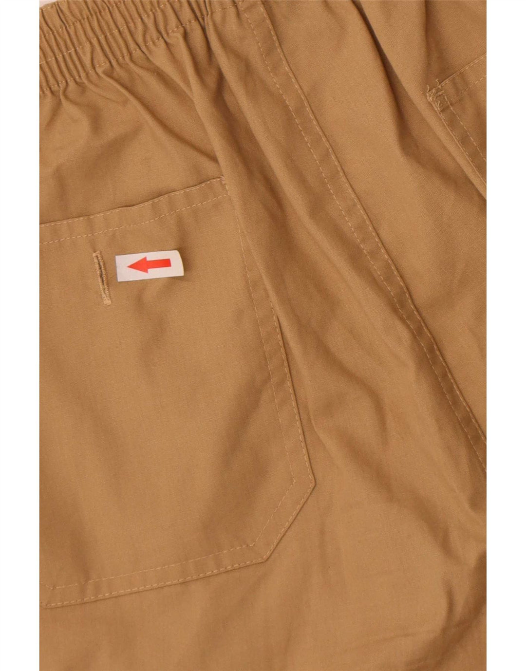 Leader Mens Casual Shorts W32 Medium Beige Polyester